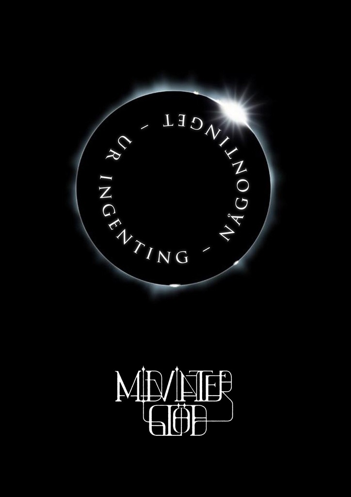 Årets poster för "Midvinterglöd 2017 - Ur ingenting - Någontinget. Poster skapad av Anton Alexander Jacobson . 
