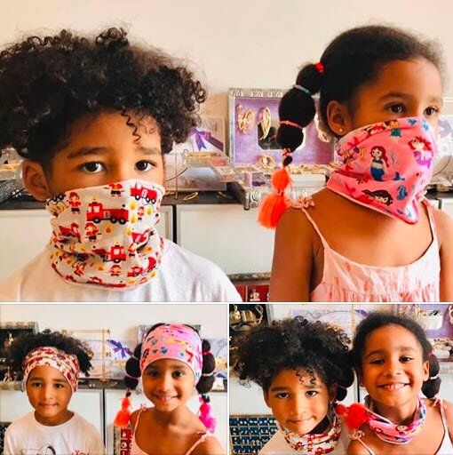 Masken für Kinder, die ein wenig kleiner geschnitten sind und damit angenehmer sind.