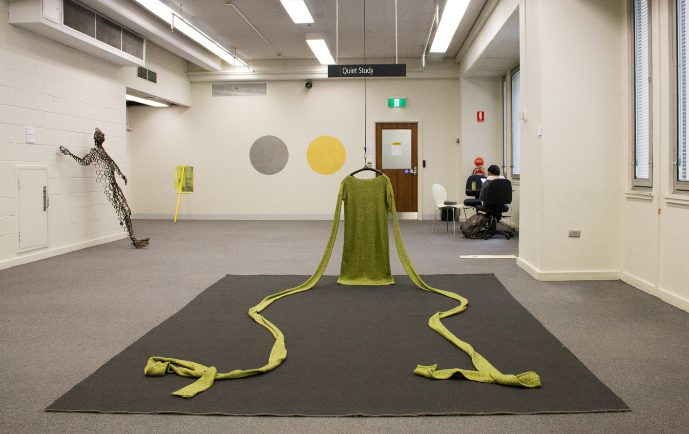   Mother,  Wool and mixed media, RMIT Library 700s exhibition, 2015 