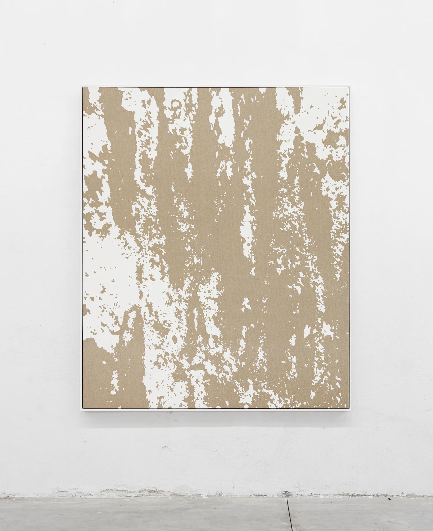 Pedro Matos Praise for poets and other artists , 2016 Oil on unprimed cotton canvas, wood stretchers, wood frame 180 × 150 cm Photo: Bruno Lopes