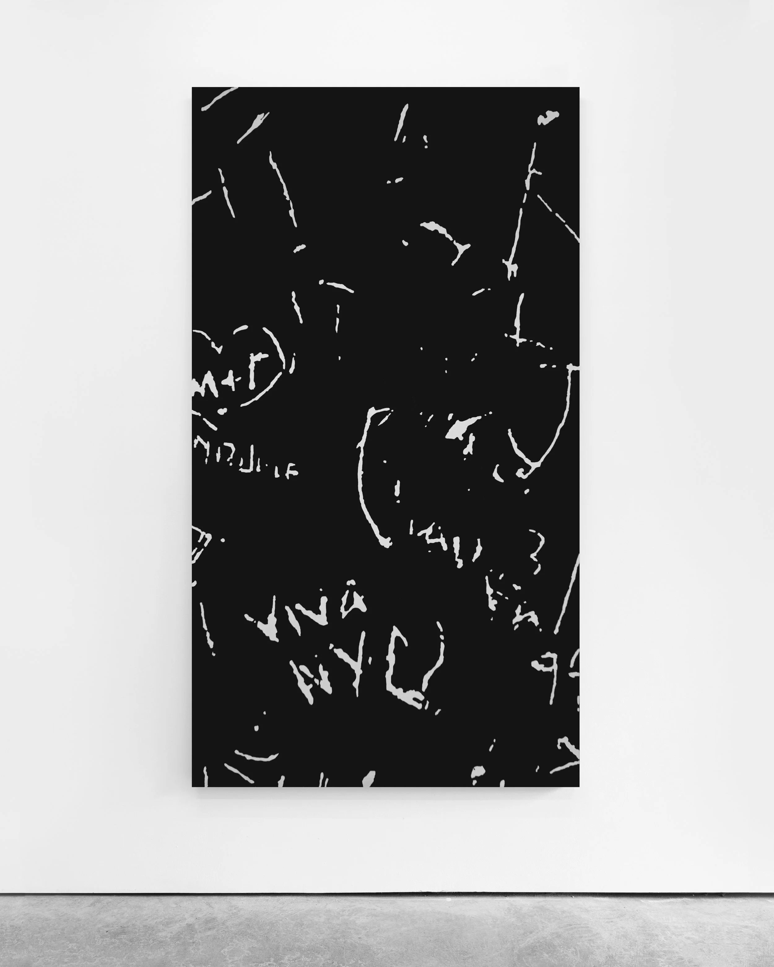Pedro Matos Untitled (NYC) , 2018 Acrylic enamel on canvas 180 x 100 cm
