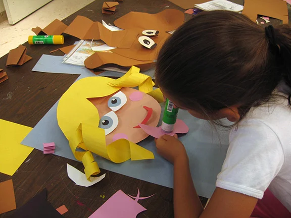  Paper Sculpture mask making. 