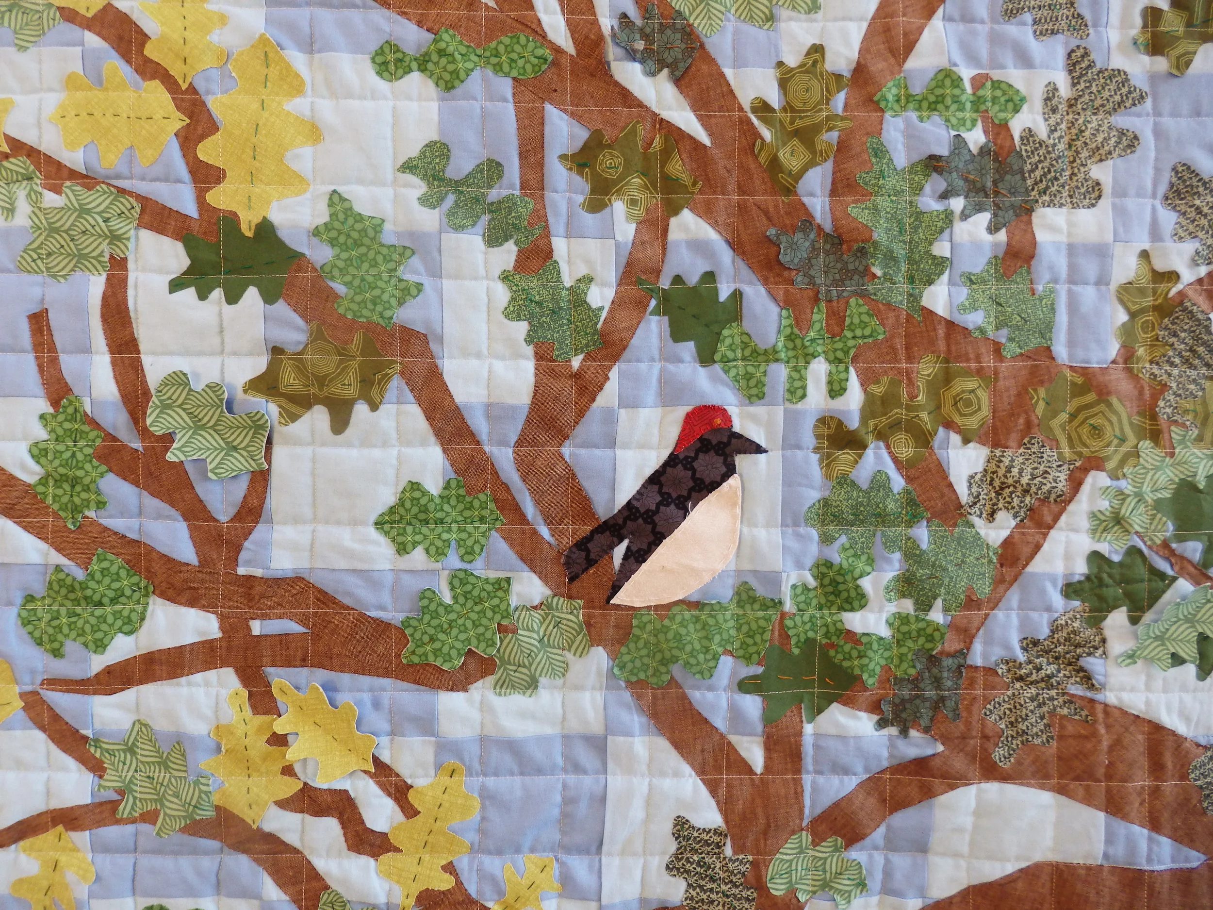 Community Quilt made by students of Hackley Lower School K-4th, including faculty, staff, parents and administration.