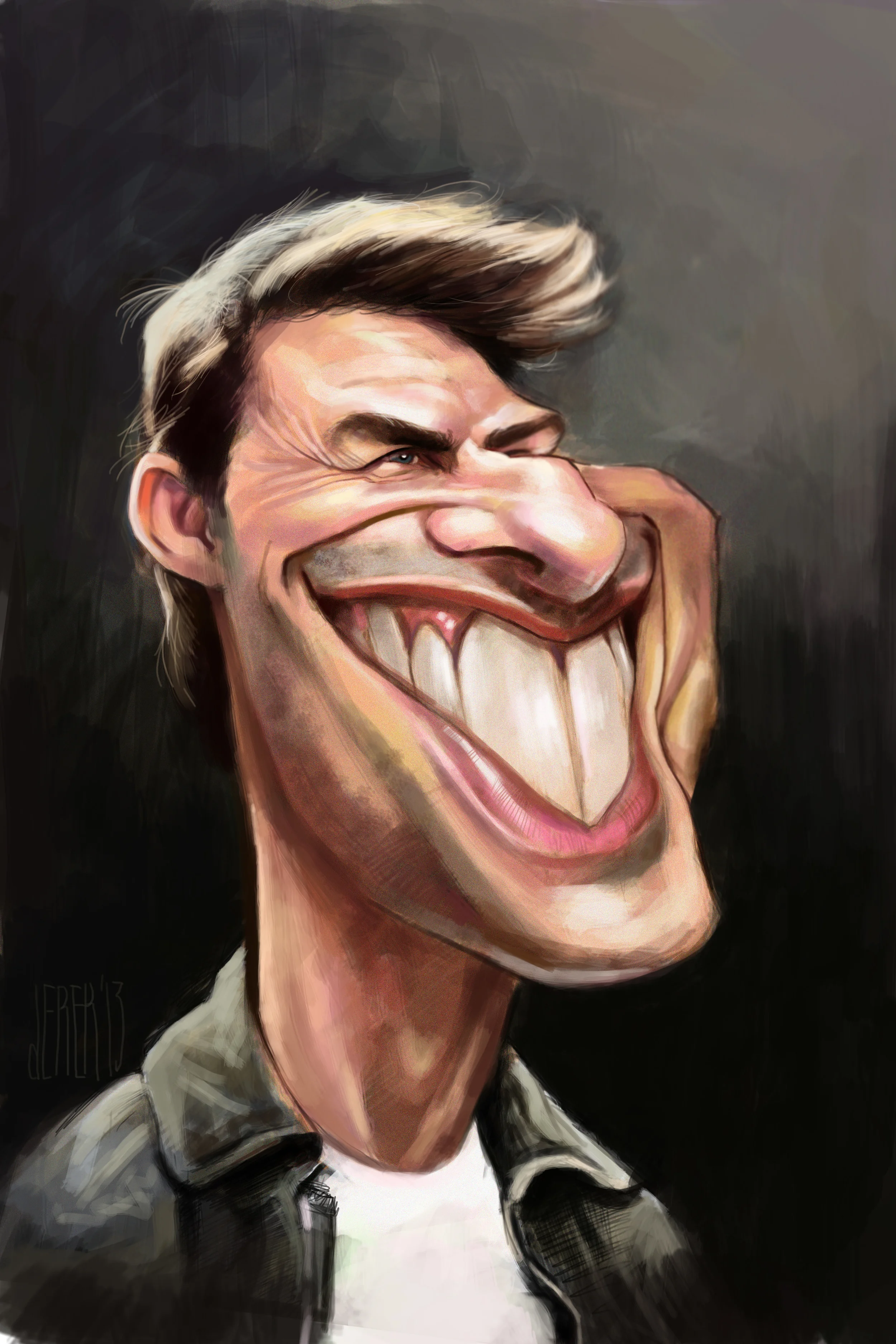 Tom Cruise, Digital Painting, 2013