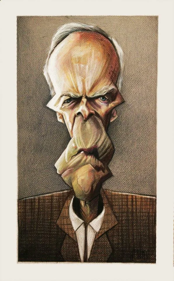 Clint Eastwood, Marker an Color pencil, 2013