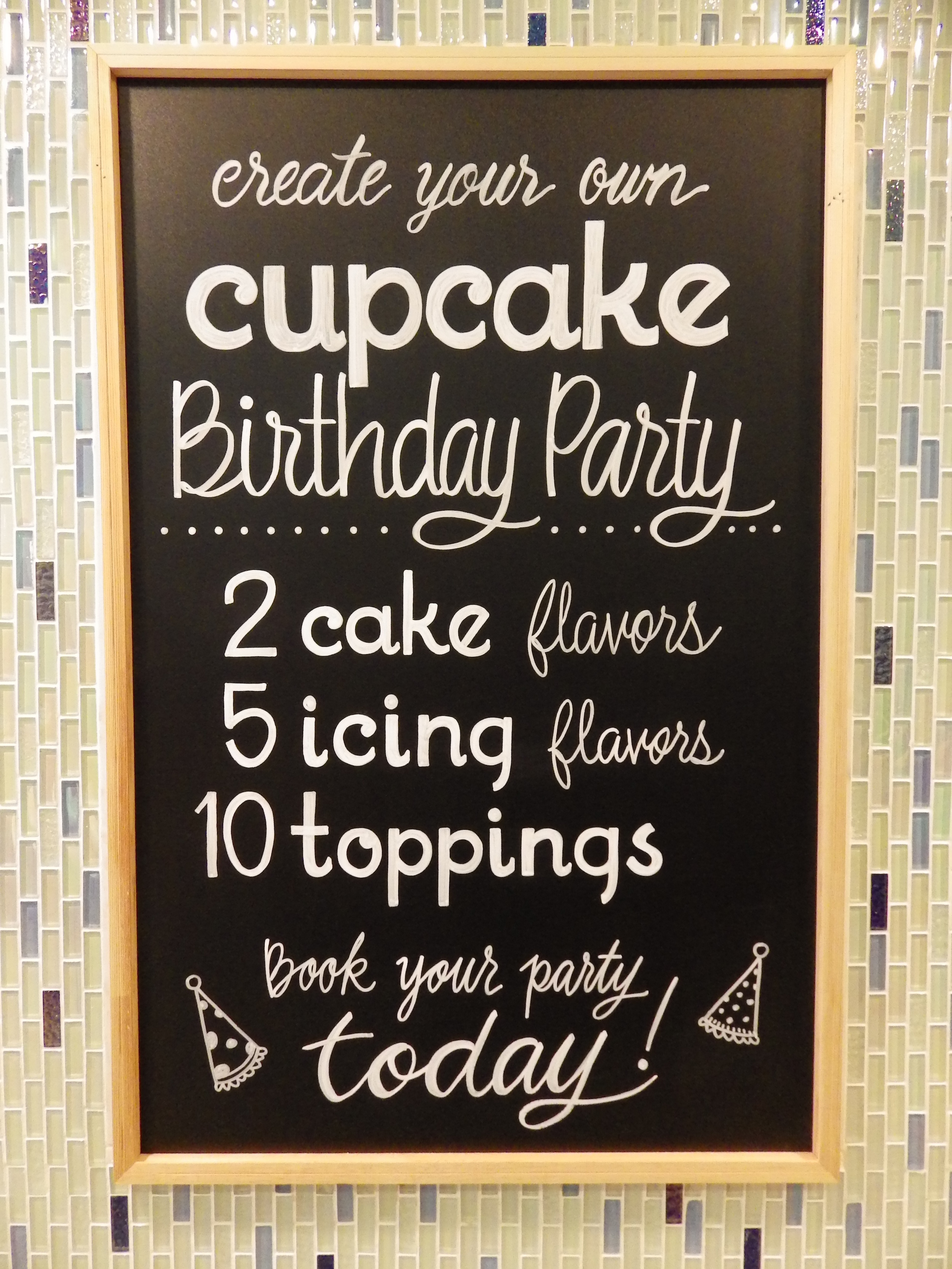 Custom Chalkboard Poster