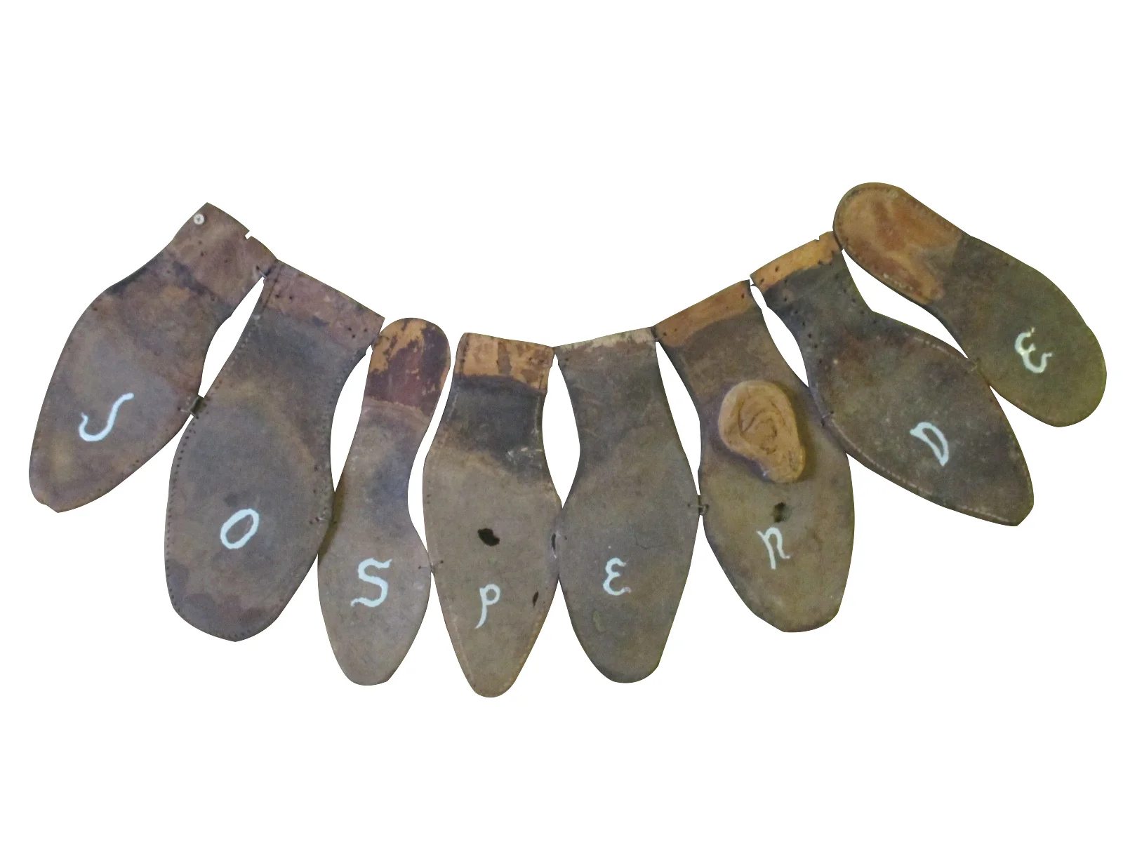 Escultura de pared "Suela de zapatos".