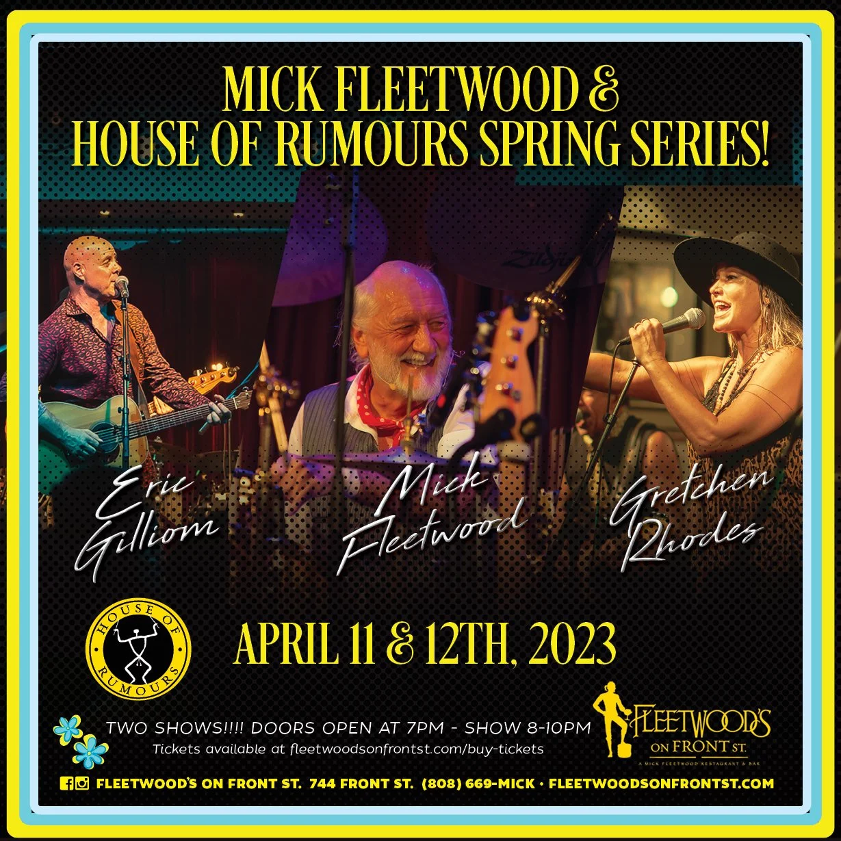 APRIL 12: MICK FLEETWOOD & HOUSE OF RUMOURS BAND! - SPRING CONCERT SERIES
