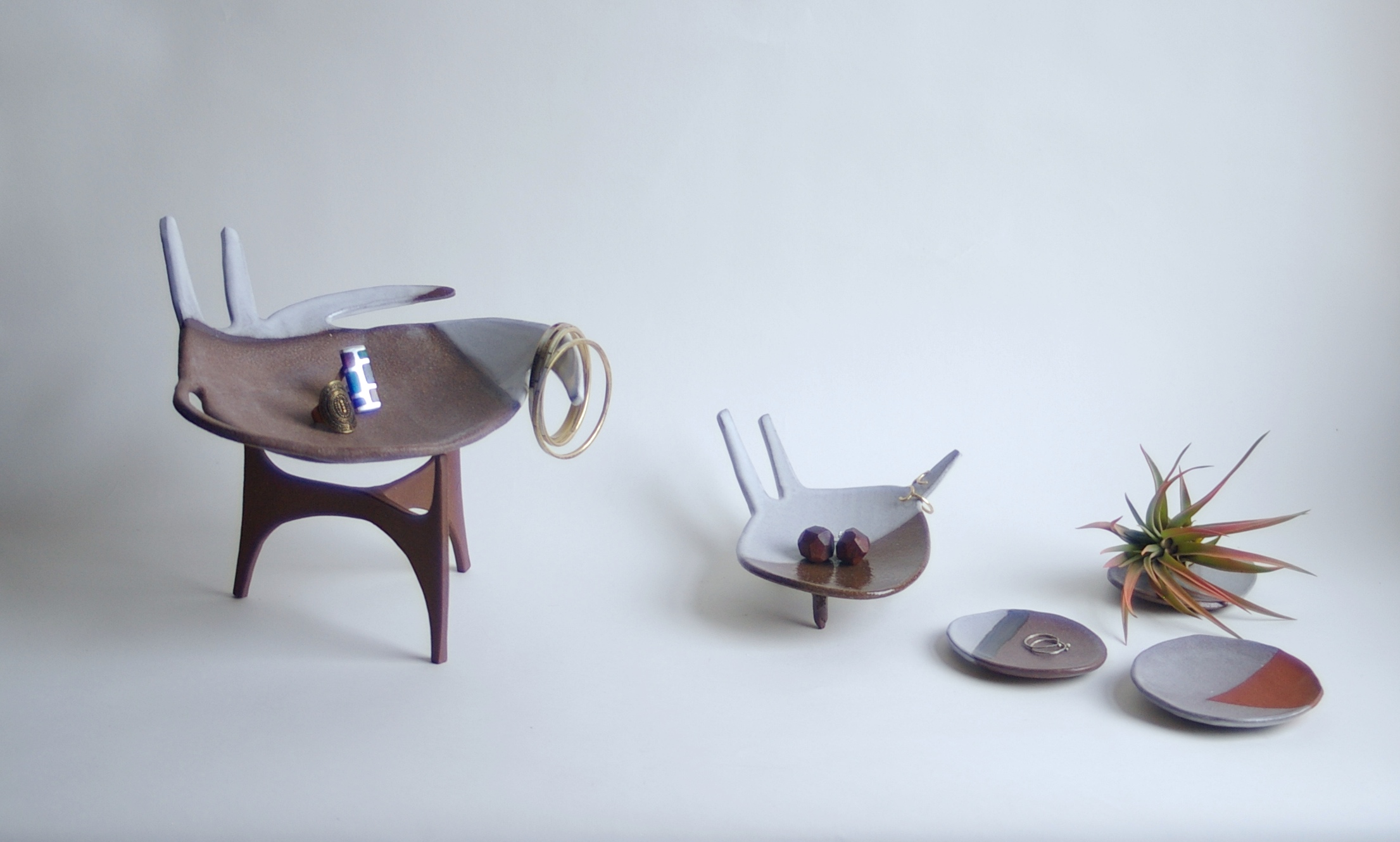 minoan jewelry bowl + stand 