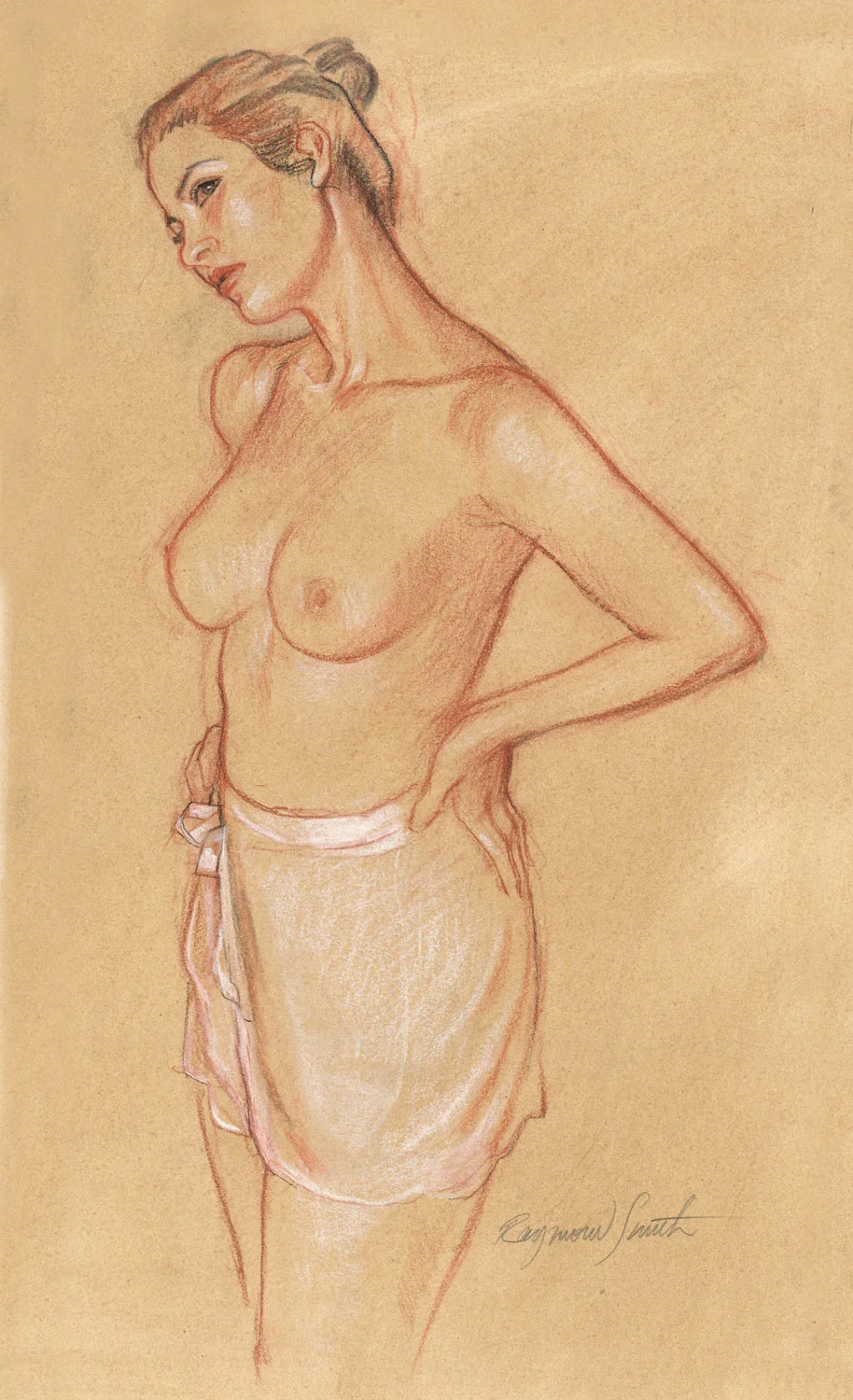 The Dancer Pastel & Charcoal15" X 22" 2012 Model: Amanda Greer