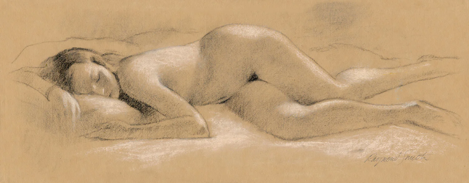 Afternoon Dream Charcoal & Chalk 12" X 22" 2008