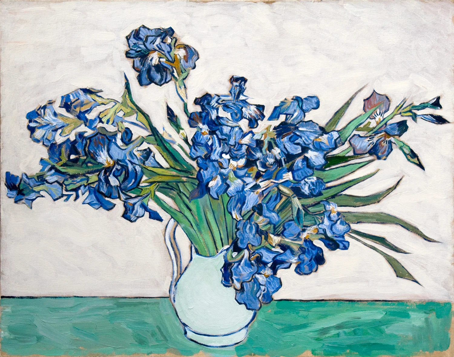 Irises after Vincent Van Gogh Oil 24" X 30" 2003 Painted from the original at the Metropolitan Museum of Art, NYC