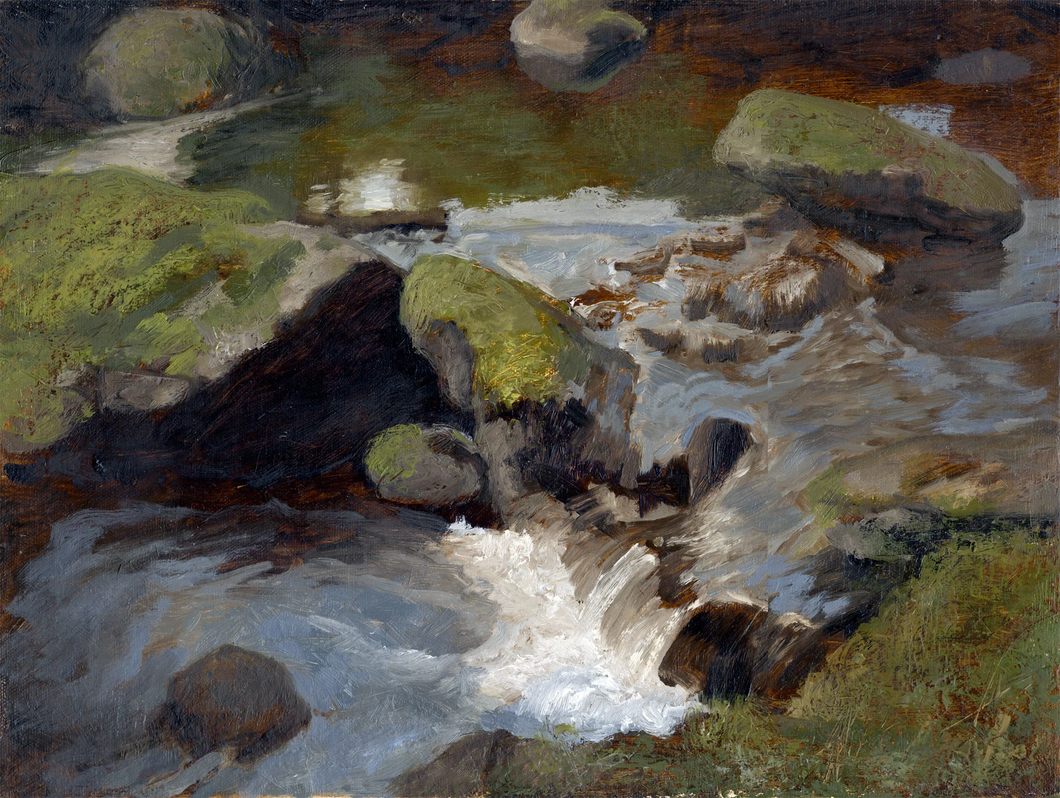 Goose Pond Run Oil/Panel 12" X 16" 2012
