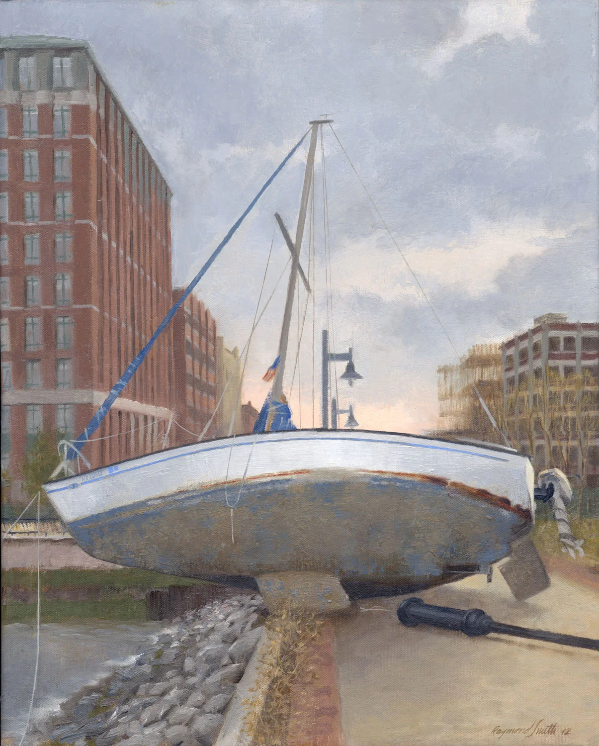 On the Edge Oil/Canvas 16" X 20" 2012 Collection of Jay Steigerwald
