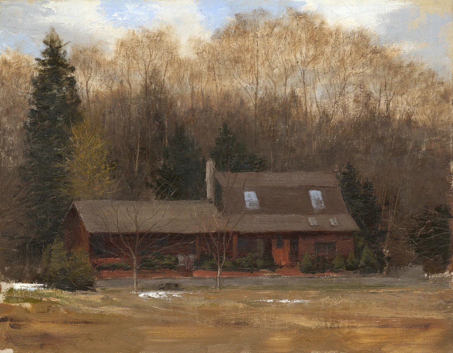 Cabin O'Carey Oil/Canvas 11" X 14" 2011 Collection of Sandra & John Carey