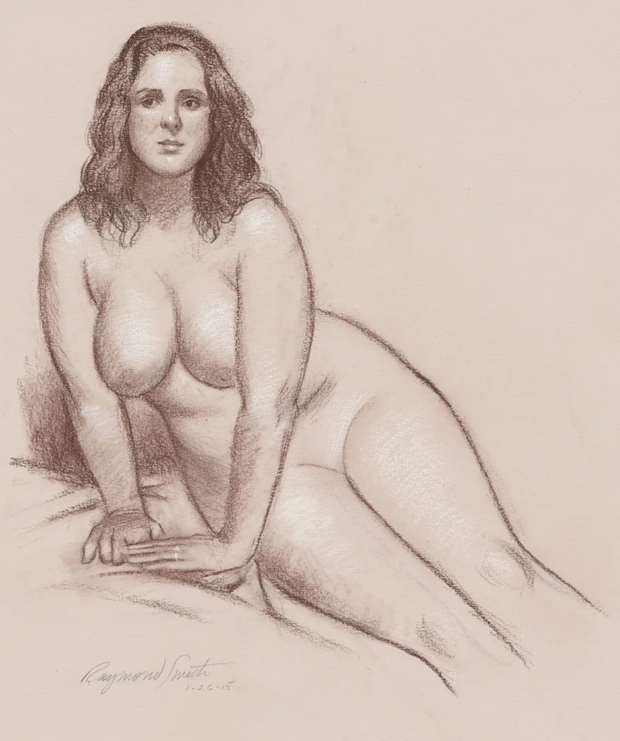    Sarah   &nbsp;&nbsp;Conte &amp; Chalk &nbsp;&nbsp;15" X 18"&nbsp; 2015 