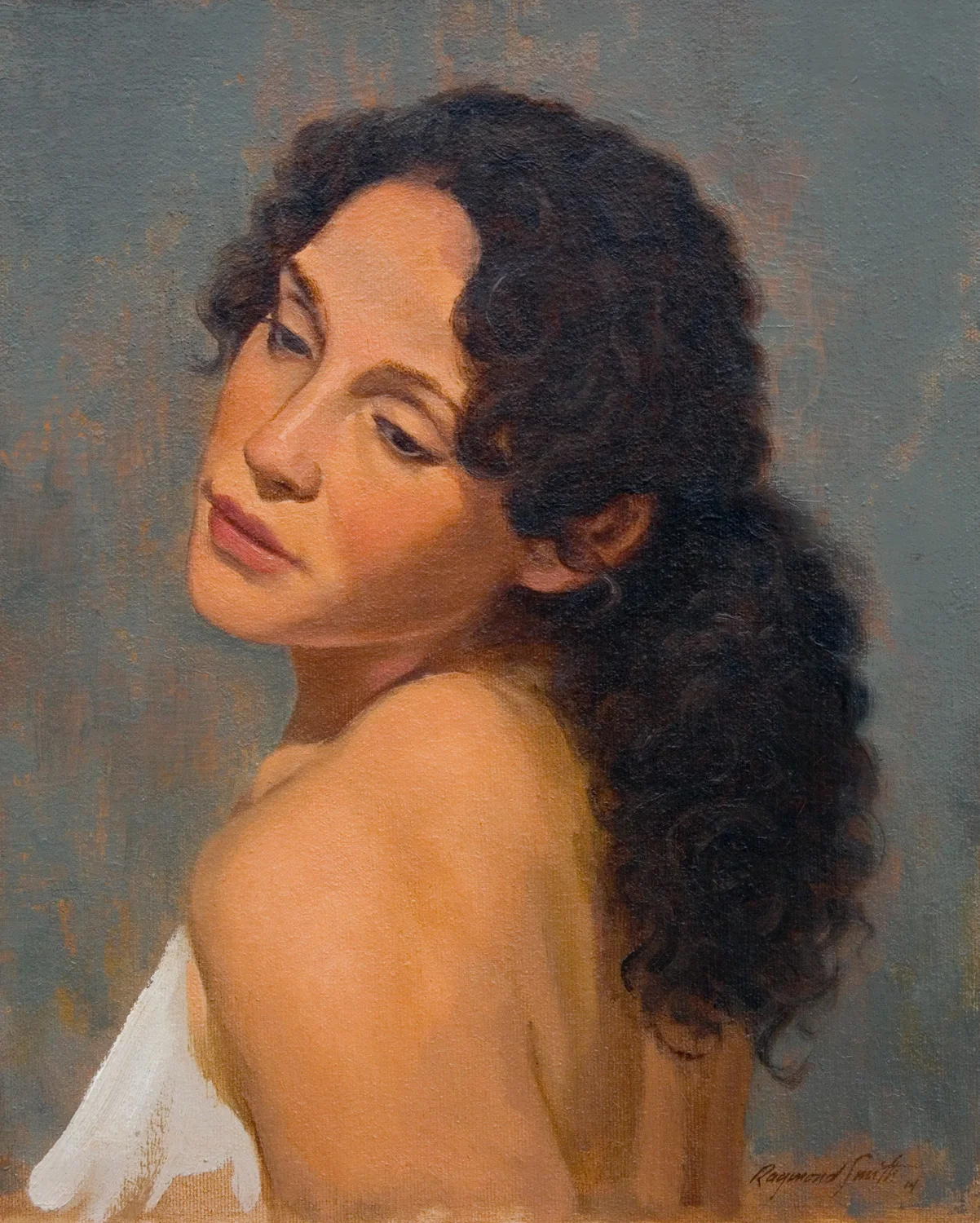 La Musa Oil/panel 12" X 16" 2015 Collection of Natali Barbee