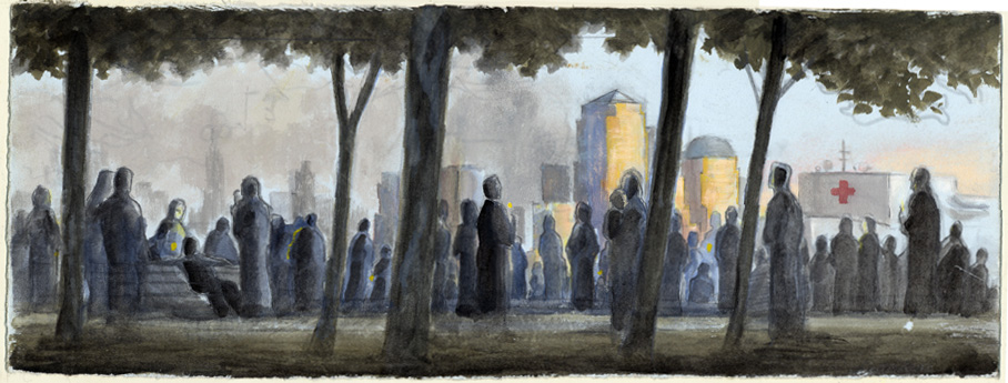 This was my first impression of what I saw the night of Friday, Sept 14, 2001.