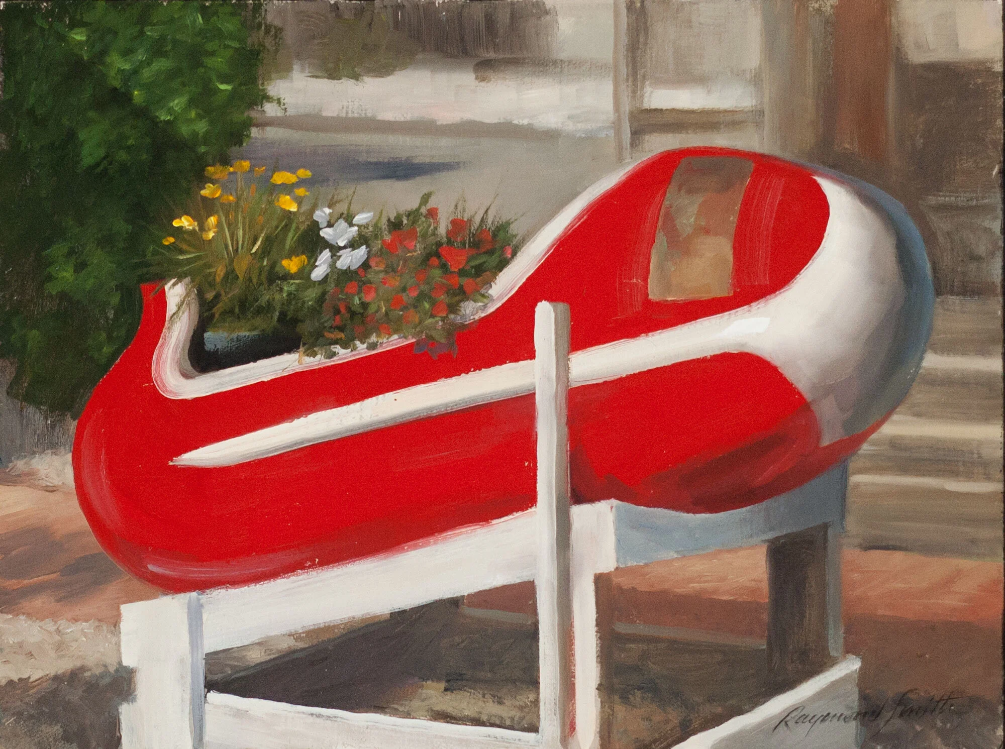    BOOST!     Oil/Panel   9" X 12"   Bowker Family Collection 