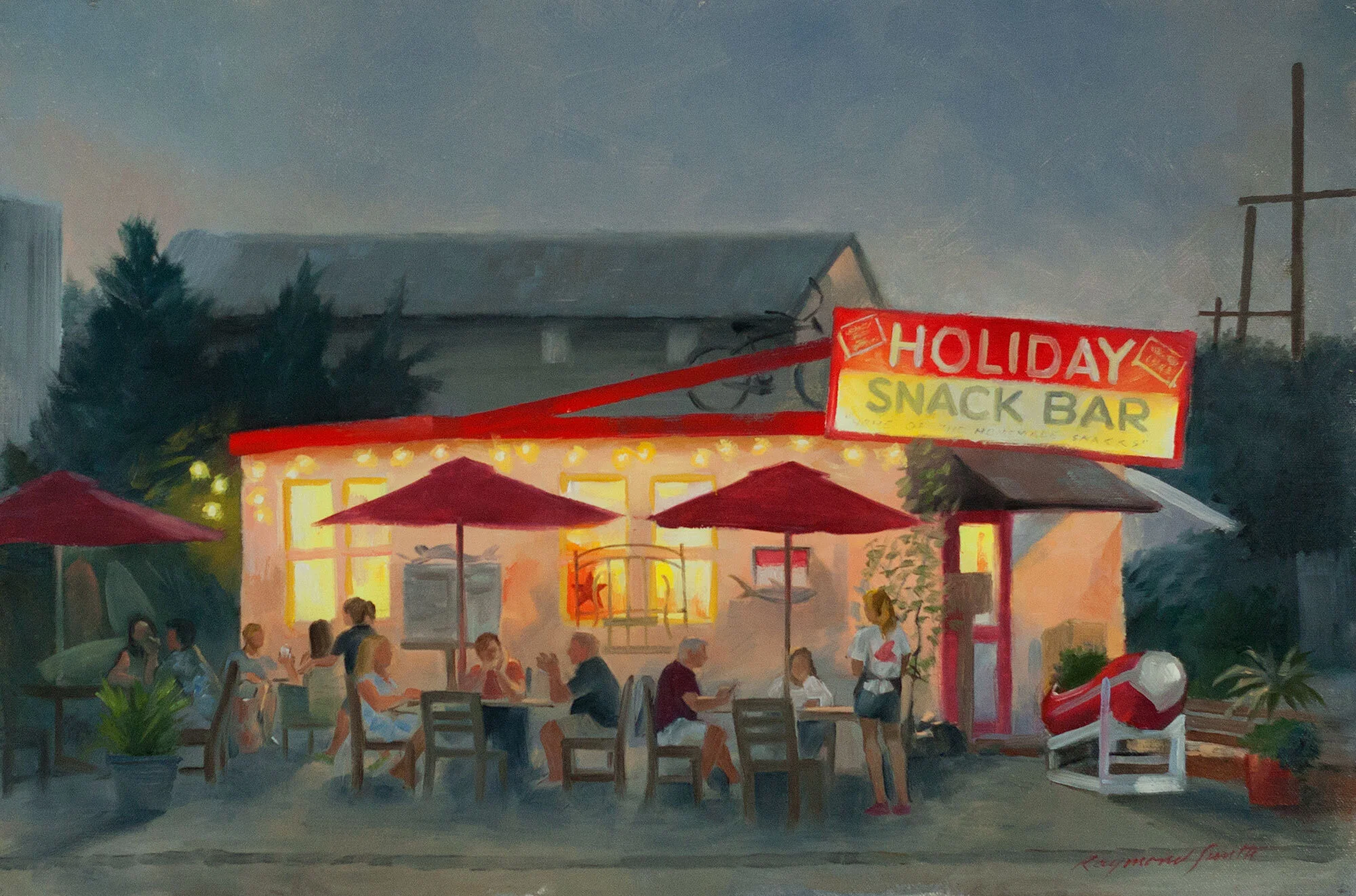    Bowker’s Holiday     Oil/Panel  12" X 18"   Bowker Family Collection 