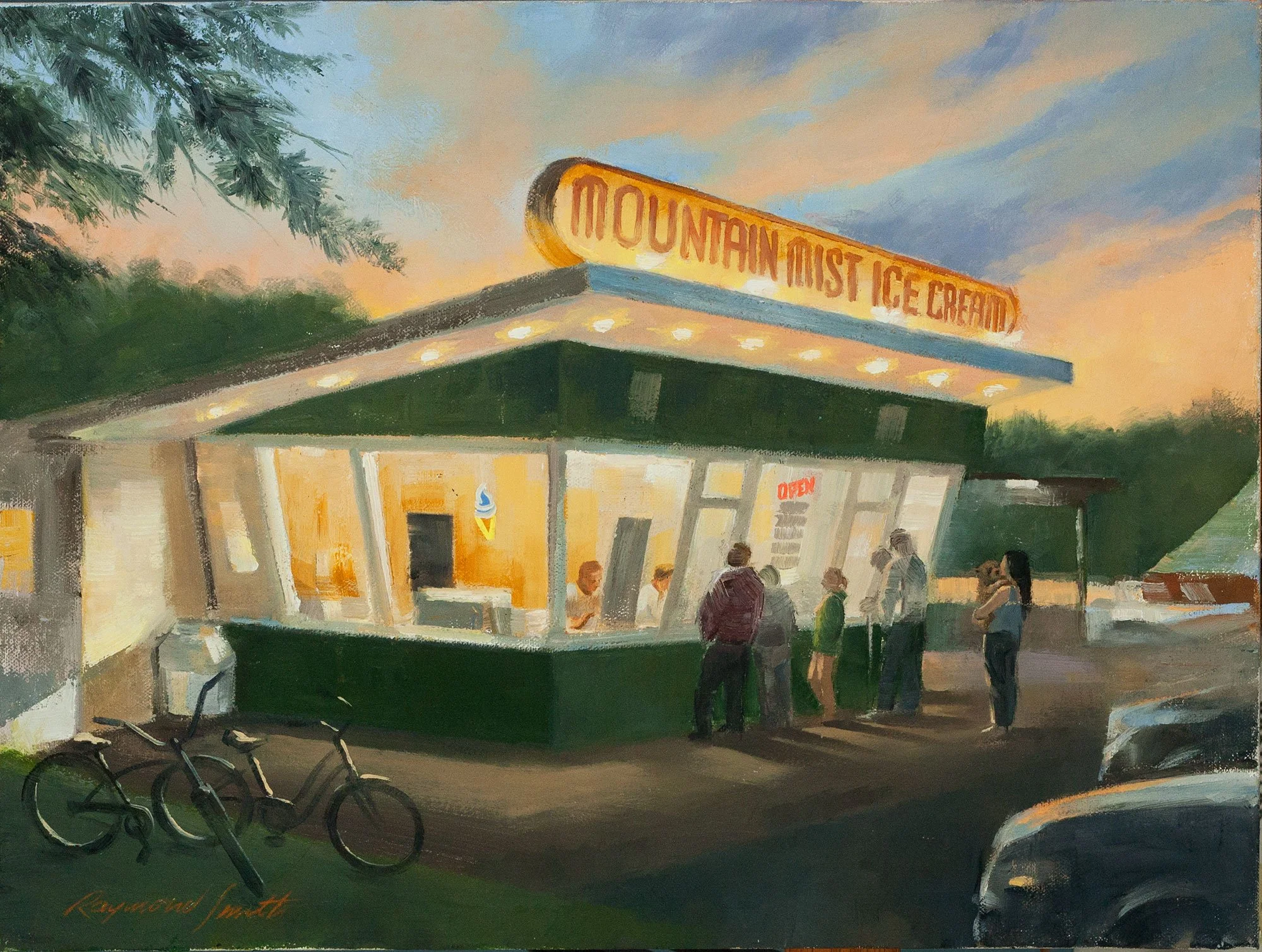    Mountain Mist &nbsp;  Oil/Canvas &nbsp;&nbsp;16” X 20”  2021   Collection of  Adeline   Ranz 