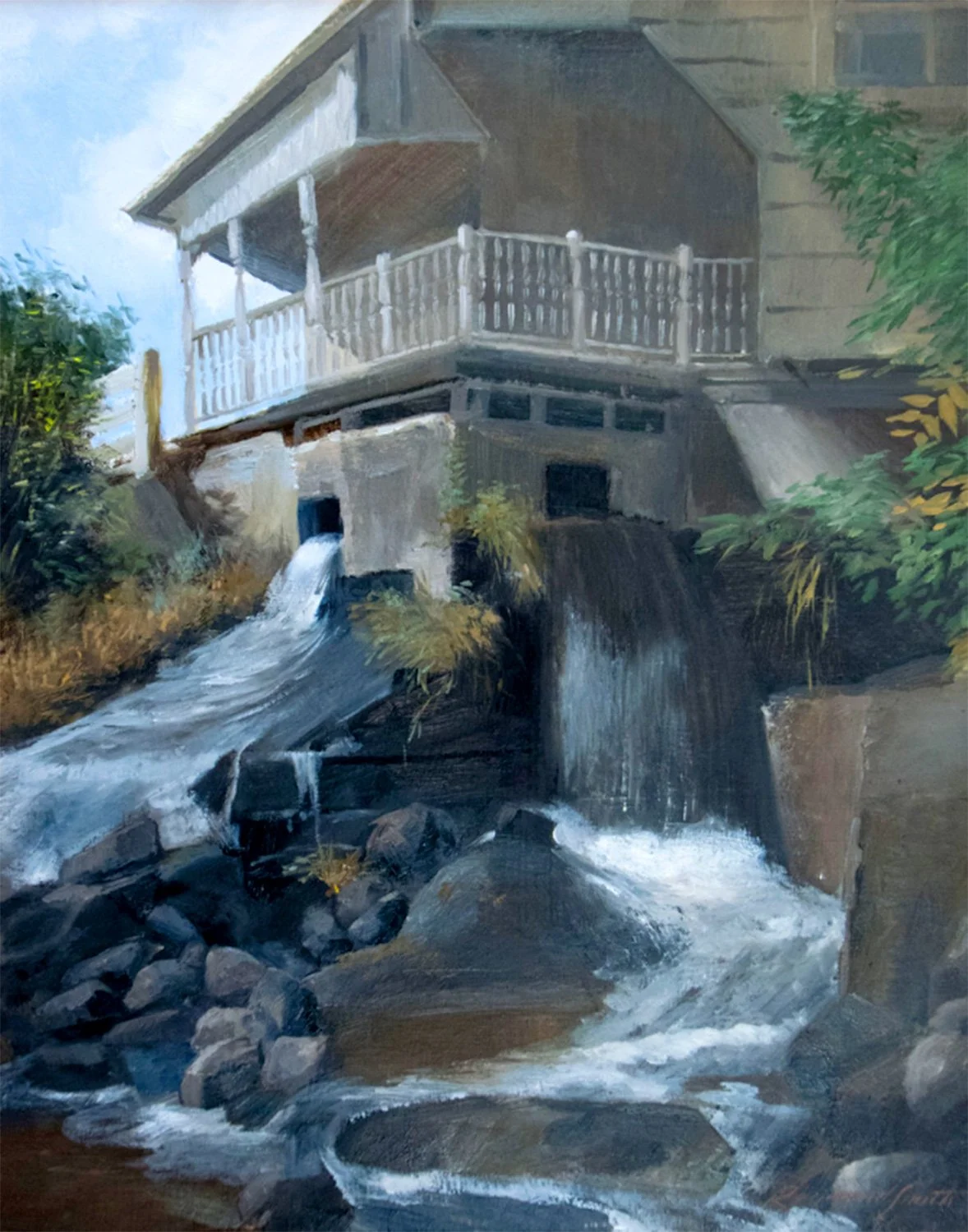    Tuthilltown Mill   &nbsp;Oil/Panel &nbsp;&nbsp;16” X 20”  2021 