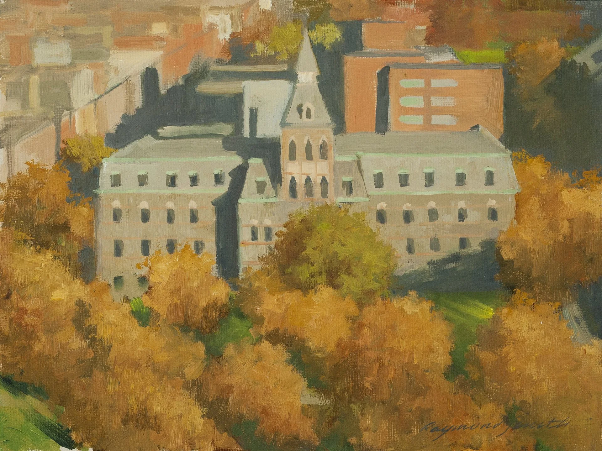    Autumn Morning     Oil/Panel  9" X 12"    