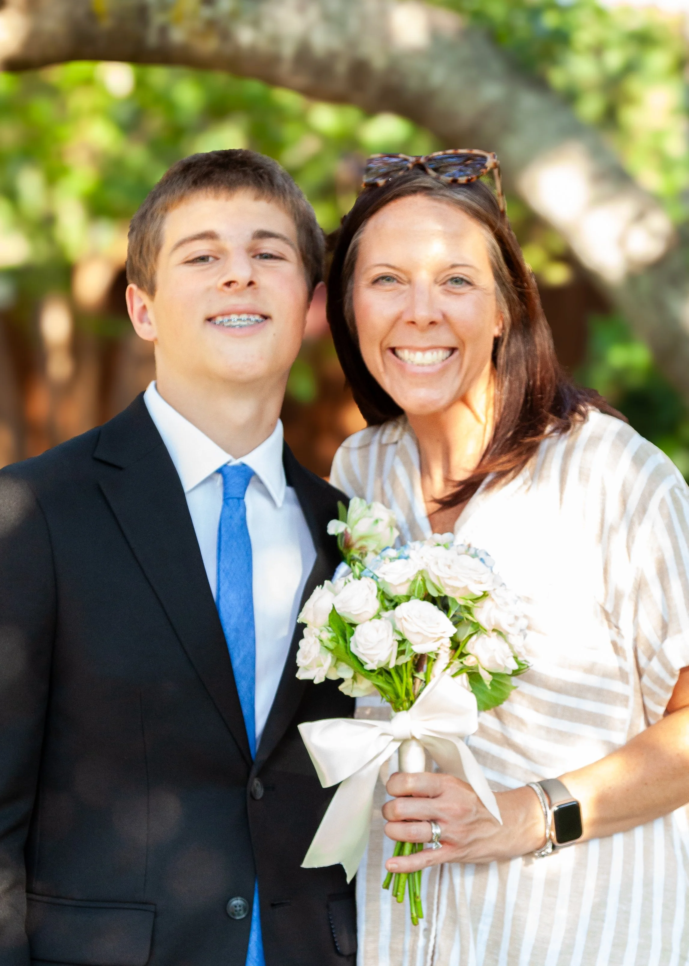 Grady & Mom HOCO 2024 Freshman.jpg