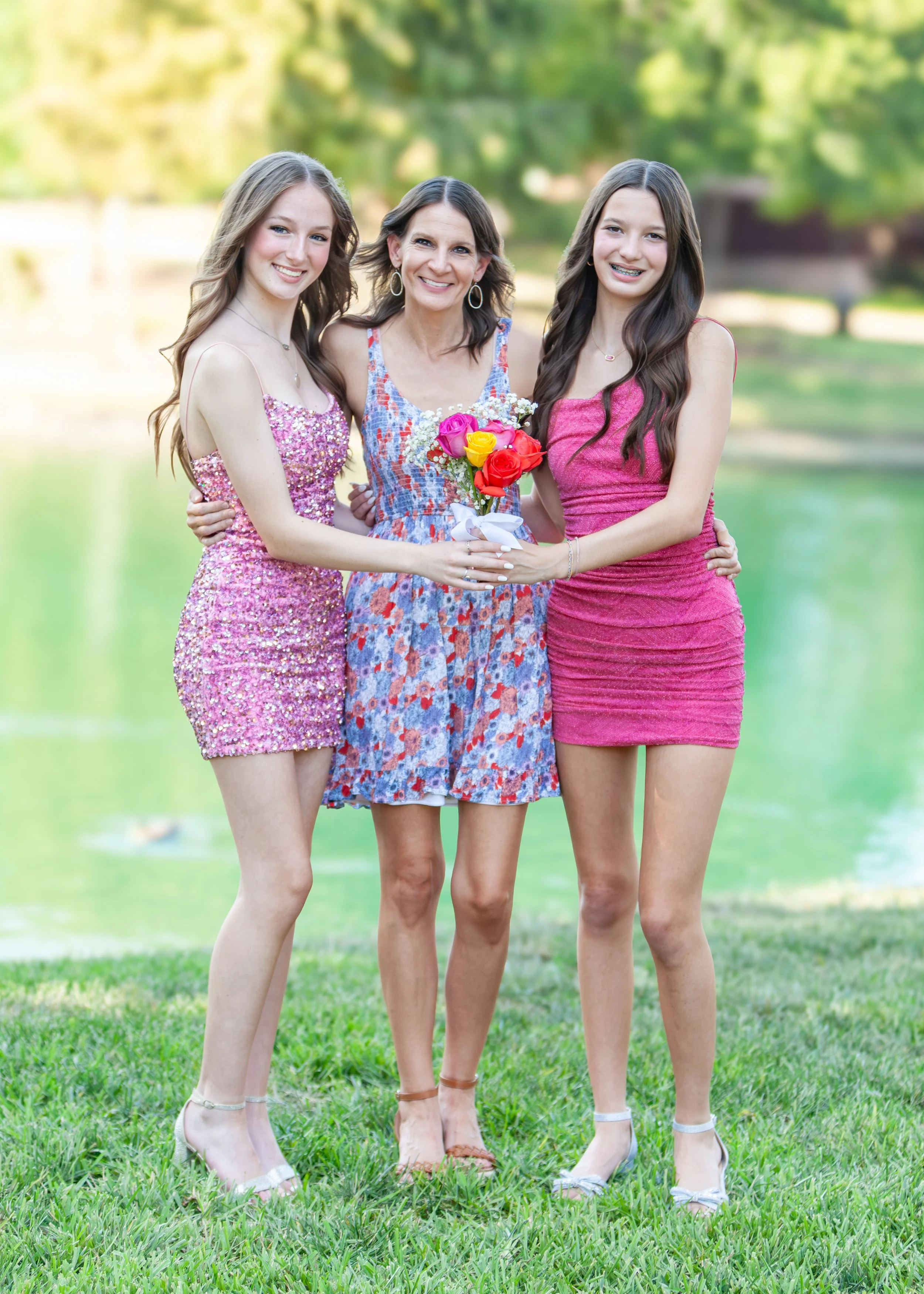 Macy & Abby & Mom HOCO 2024 Freshman.jpg