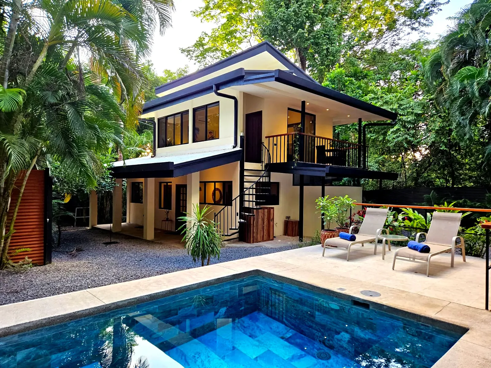 Private Mal País vacation rental in Costa Rica with pool, tropical garden, and modern villa design