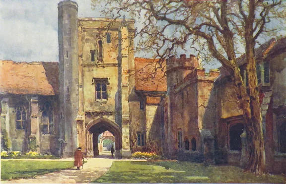 Watercolor by Ernest W. Haslehust