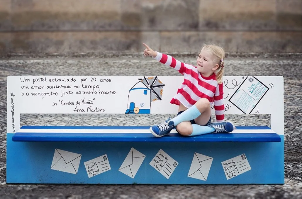 Striped Delight: Liepa's Vibrant and Playful Photoshoot in Portugal