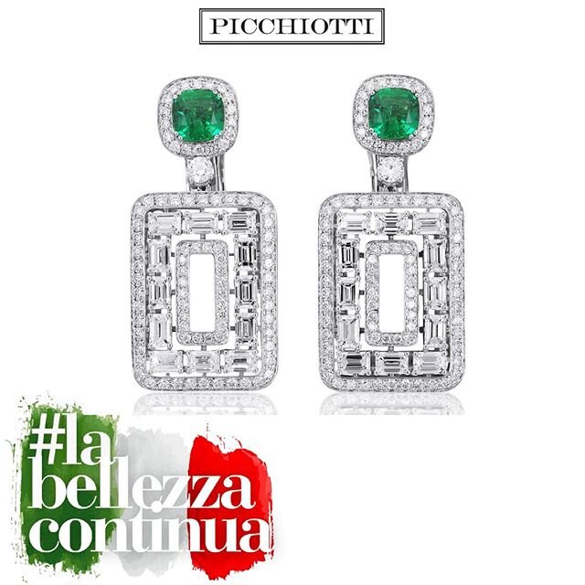 These new @picchiotti_fine_jewellery earrings were scheduled to premiere at BaselWorld next week before the COVID-19 crisis caused the cancellation and postponement of all major spring trade shows. Appropriately named The Excellence, this stunning pa