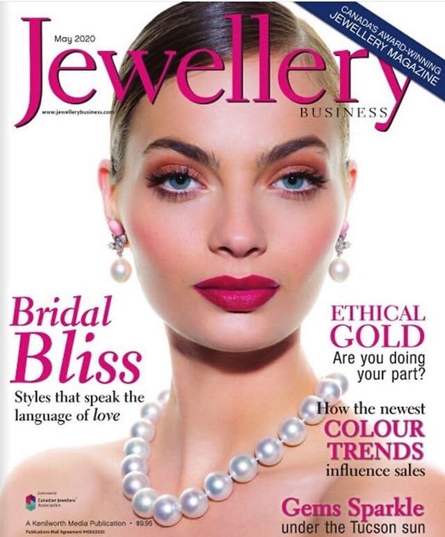 @assaelpearls on the cover of the May issue of @jewellerybusiness. Many thanks to @samanthaashenhurst for the feature!