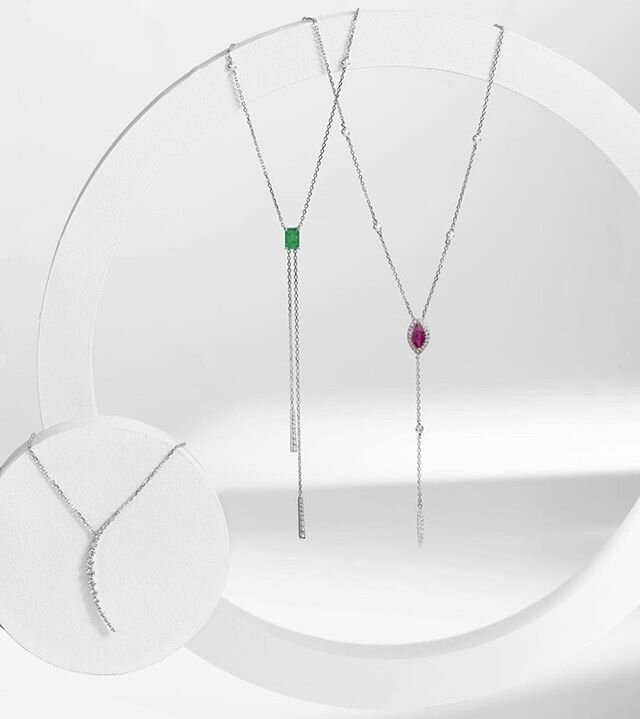 Layer them together or let them shine on their own. New pendant necklaces available at @cirari.