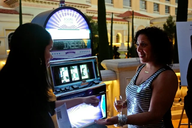  Client: Adcolor / Agency: Wieden+Kennedy / Art Direction, Fabrication, and Electronics  The  Adcolor Slot Machine  is an interactive installation that helps young people of color network in the ad industry.  Presented at the annual Adcolor Conferenc