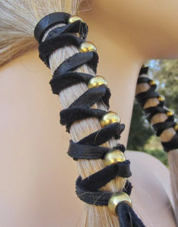 Bohemian Leather Hair Wrap, $20.00- etsy.com