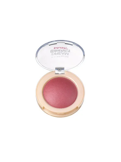 Berry-colored blush imparts a deeper flush than delicate pink, which "gives the face freshness," says makeup artist Charlotte Willer, who used it on models at DKNY. You can use a cream or a powder; the key is to dot it on just the center of the cheeks, blending out to make the apples glow.
