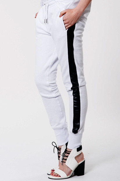 Zoe Karssen Tuxedo Stripe Sweat Pants $269 from Superette. 