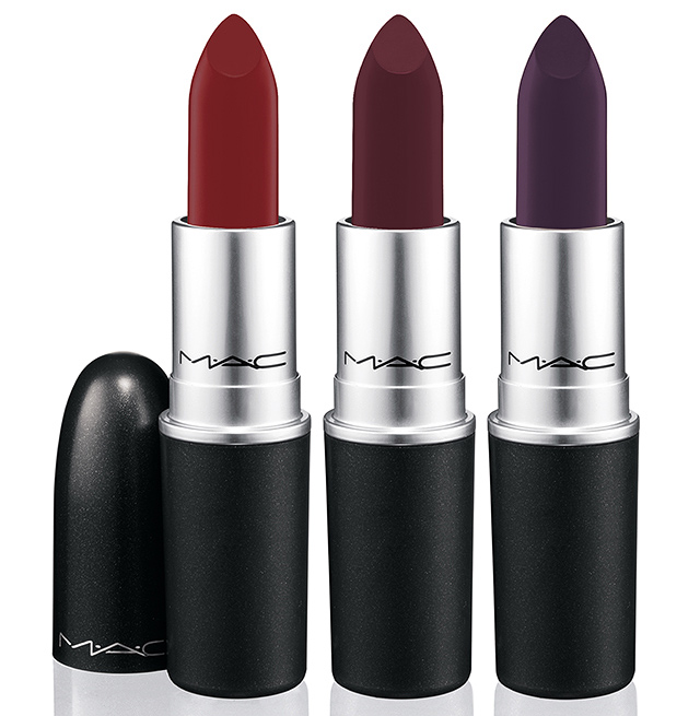 The trending Lip colors for the Fall season create an almost bruised appeal, OX Blood Red, Deep Burgundy, and a Vibrant but deep Plum taking vampy to the next level. These lipsticks^^^ is brought to you by MAC Cosmetics and Nasty Gal.