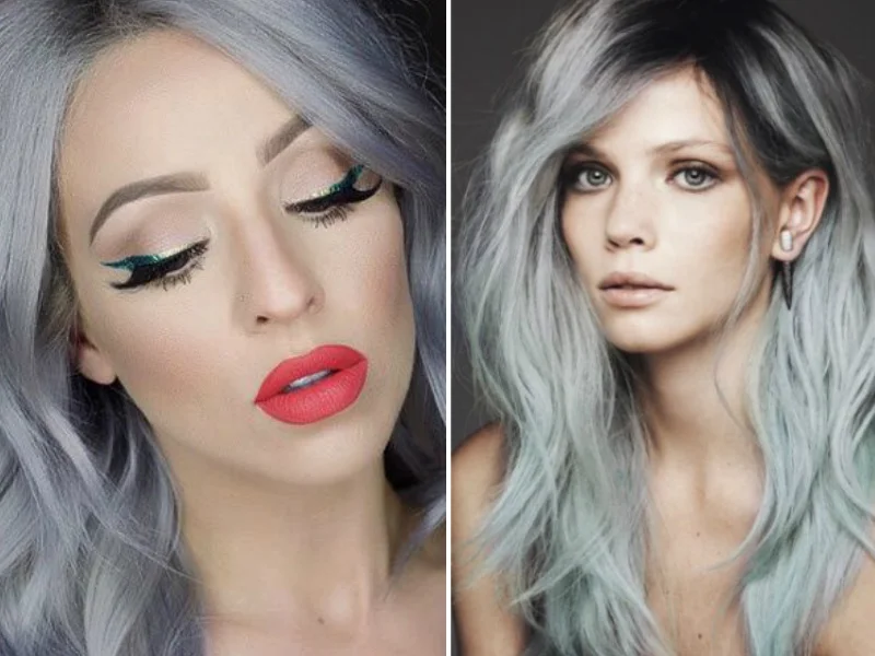 10. Silver locks don’t come cheap. Be prepared to pay from $700 to $1000 per one treatment depending on hair length and its condition. Touch-up is recommended once per month. The process will take from 3 to 7 hours depending on the natural hair color and gray effects. Don’t be scared. The Gray Granny look is really pretty cool and we guarantee you’ll be getting a lot of comments about your new youthful/mature look. Those looking have to decide are you trying to look younger or older? It’s a beauty trend that keeps everyone guessing. Have fun!