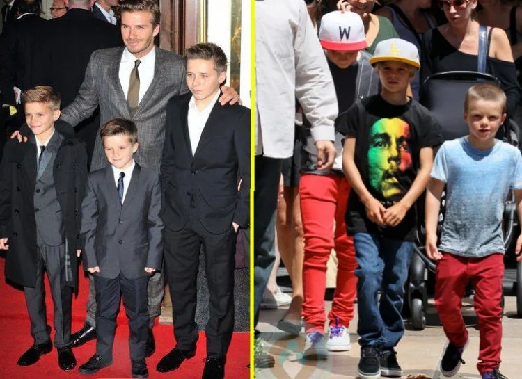ROMEO, CRUZ, AND BROOKLYN BECKHAM These three boys have style like no other thanks to their iconic parents David and Victoria Beckham. Romeo was actually the Burberry Spring/Summer 2013 campaign front when he was just 10 years old. Their style usually banks on athletic attire with a twist of modernism.