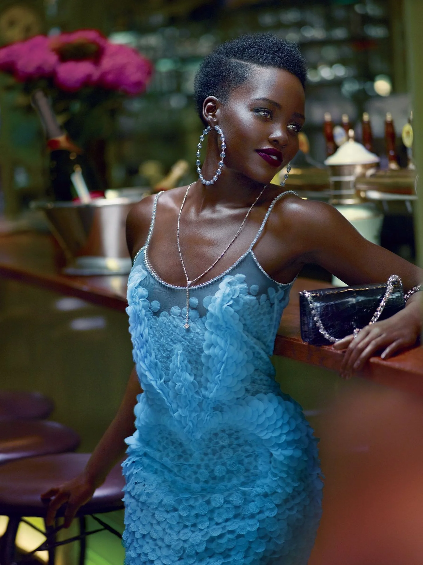 It’s no surprise, either, since she looks good in just about everything (actually, probably literally everything). Her Vogue spread is vast and varied with her wearing samples from the fall couture collections, and each photo is more stunning than the last.