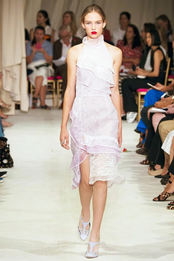 Oscar de la Renta Oscar de la Renta's sweetened take on the new season's standout trend.