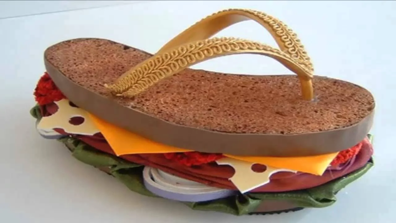 14. No way to wear this hilarious shoe without constantly being starving, or craving a sandwich. Filled with deli meats, cheeses and more. At least you’ll be healthy since your feet are on whole wheat!
