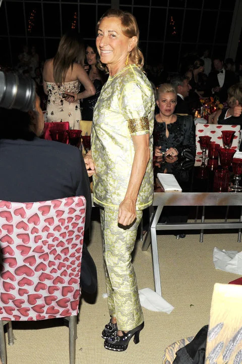 In 1978, as the youngest granddaughter of Mario Prada, Miuccia took over the company's esteemed leatherworking brand and transformed it into a modern fashion powerhouse. With a Ph. D. in political science, Miuccia has spearheaded the vision of intellectual and complicated references in fashion while also leading a thoroughly successful international fashion house. In 1992, she launched Miu Miu.