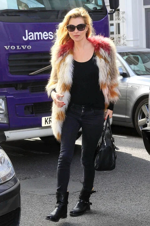 Kate Moss Respected every bit for her modeling skills as for her street style, Kate Moss created a new category of fashion: the model off-duty. Moss has always mixed thrift store finds with classic, utilitarian pieces and a boho spirit. She's inspired designers from Alexander McQueen to Marc Jacobs to proclaim her as their muse. In 2007, she launched her collaboration with Topshop, full of easy, chic pieces for the masses. GETTY