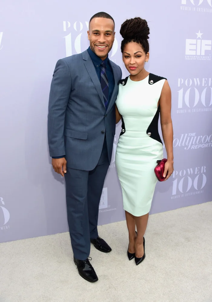 Meagan Good and husband Devon Franklin were undoubtedly the best dressed couple at the event. I loved Meagan’s braided topknot and chic sheath!