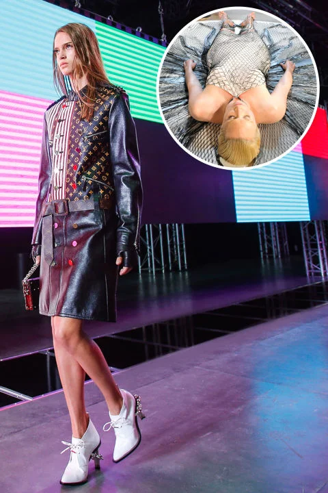 Fashion continues to focus its gaze on the digital frontier. Louis Vuitton designer Nicolas Ghesquière's Spring 2016 show was inspired by virtual reality, while robotic arms at Iris van Herpen crafted a 3-D-print dress on Game of Thrones actress Gwendoline Christie. The Costume Institute at New York's Metropolitan Museum of Art is even following suit with the theme for its spring show : "Manus x Machina: Fashion in an Age of Technology." Louis Vuitton, Spring 2016