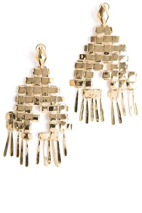 Aurelie Bidermann earrings, $525, shopBAZAAR.com . SHOPBAZAAR